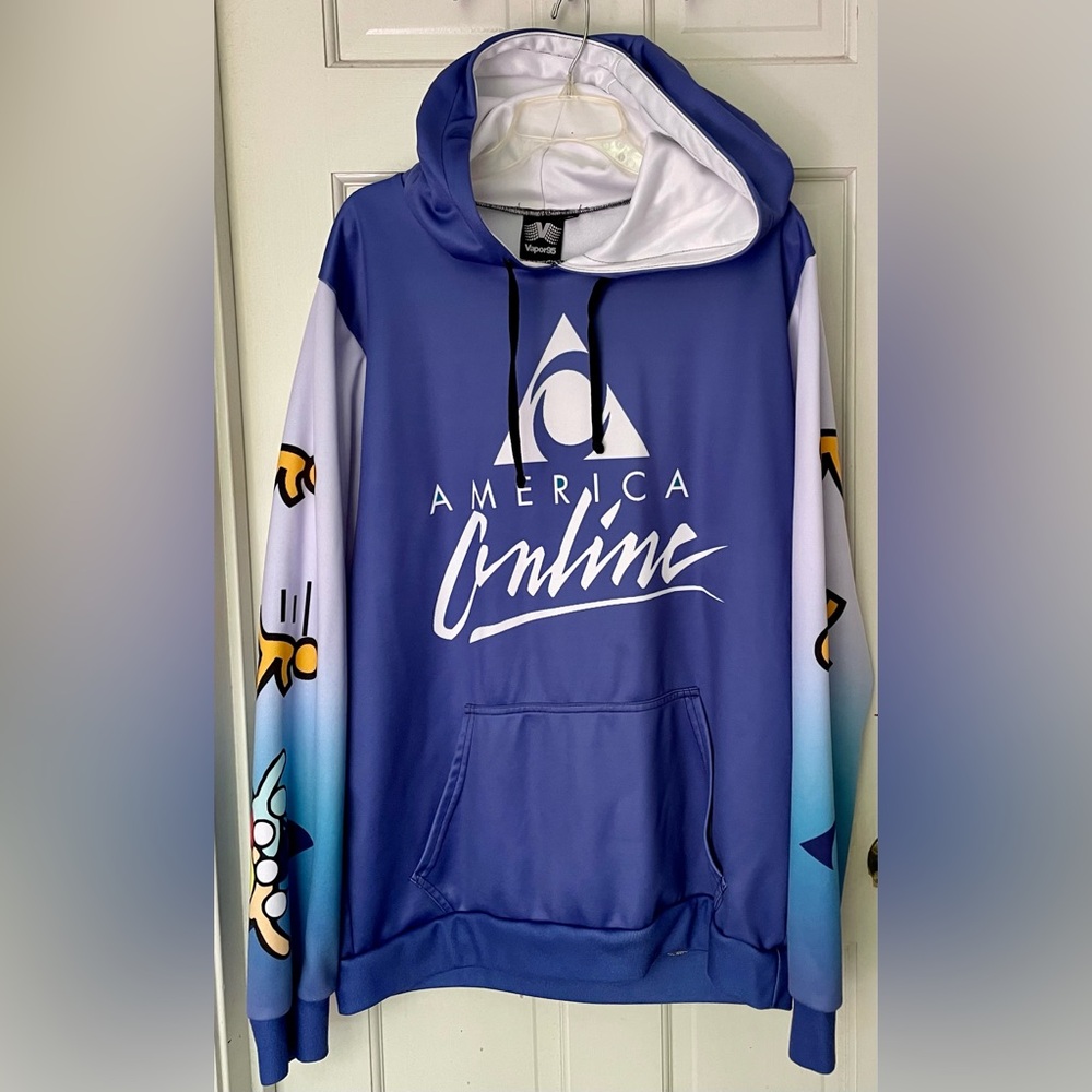 Vapor 95 AOL America Online Pullover Hoodie XL